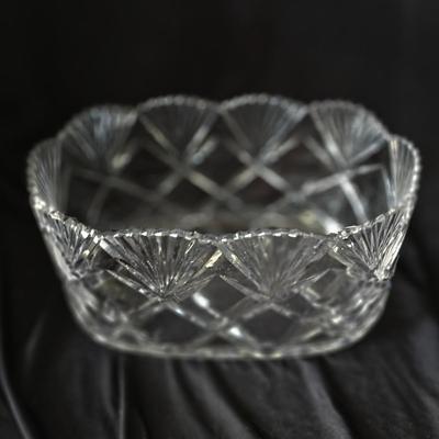 Oblong Crystal Bowl'/Vase