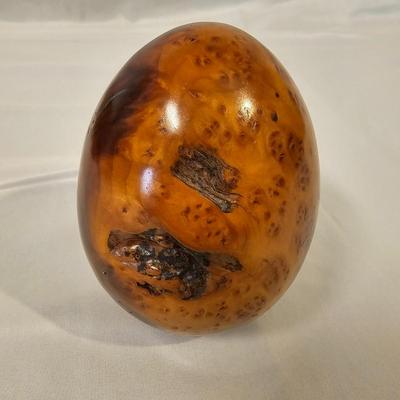 Redwood Burl & Turquoise Egg and More Wood Decor (L-JS)