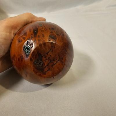 Redwood Burl & Turquoise Egg and More Wood Decor (L-JS)