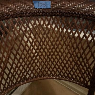 WICKER/RATTAN CHAIR BROWN