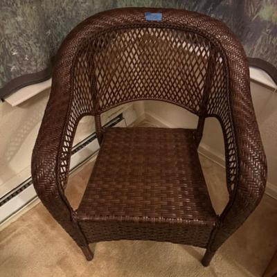 WICKER/RATTAN CHAIR BROWN