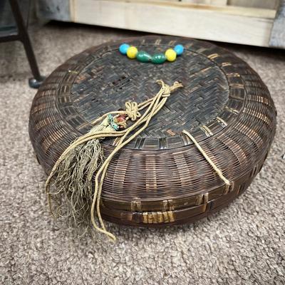 Two Antique Handwoven Baskets - Indigenous