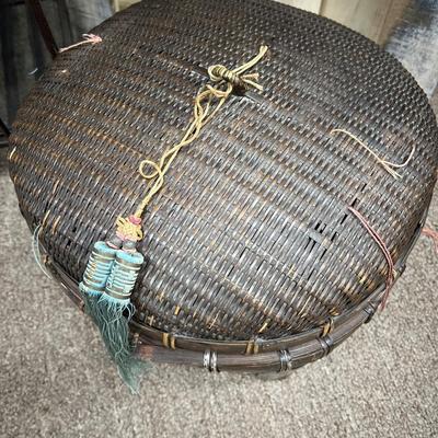 Two Antique Handwoven Baskets - Indigenous