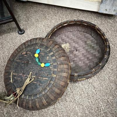 Two Antique Handwoven Baskets - Indigenous