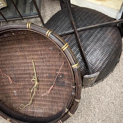 Two Antique Handwoven Baskets - Indigenous