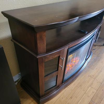 Remote Control Fireplace Cabinet