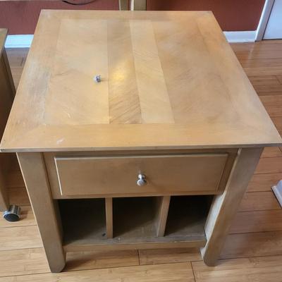 3 Wood Tables with Home Decor