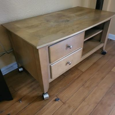3 Wood Tables with Home Decor