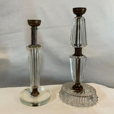 Vintage candlestick lamp base