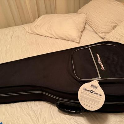 FENDER GUITAR WITH CASE AND STAND