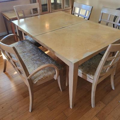 Dinning Table with 5 Chairs, including Bench Seat