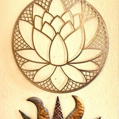 4 Pieces of Metal Wall Art