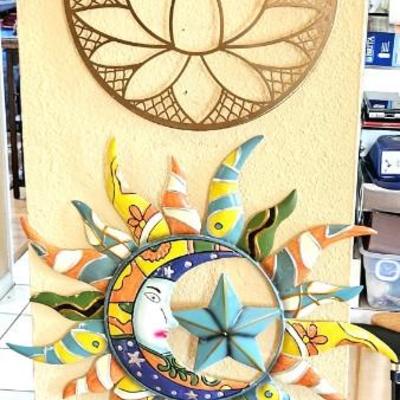 4 Pieces of Metal Wall Art