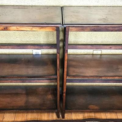 2- 3 Shelf Wood Wall Unit