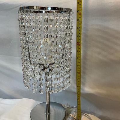 Decorative Beaded table lamp 17in