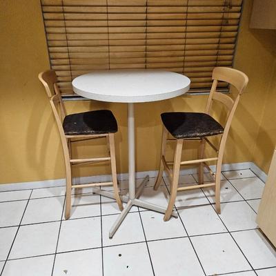Small Petite High Top Table and 2 Chairs