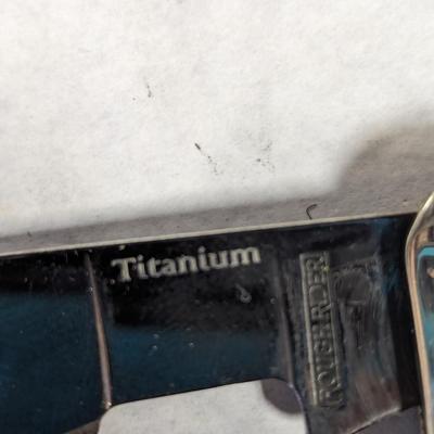 Rough Rider Titanium Pocket Knife/Highland Spike Fixed Blade Knife