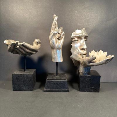 LOT 37: TMS Sculptures/Candle Holders