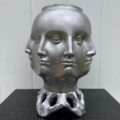 LOT 50: TMS Perpetual Face Vase, Sculpture & C Table