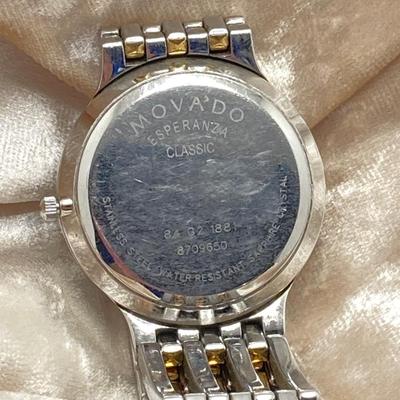 LOT 63: Movado Esperanza Classic Watch (84 G2 1881)