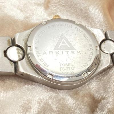 LOT 64: Pair of Fossil Arkitekt Watches (FS-2787 and FS-2843)