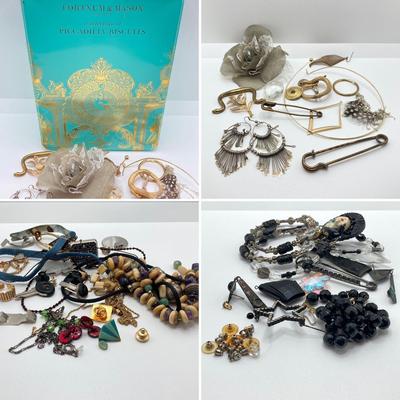 LOT 267: Tin and Contents - Craft / Repair Jewelry and More