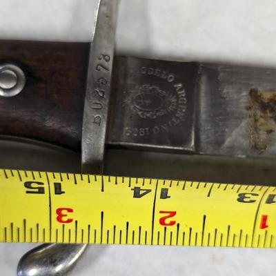 Bajonett Modelo Argentino 1909 Weyersberg Solingen Kirschbaum