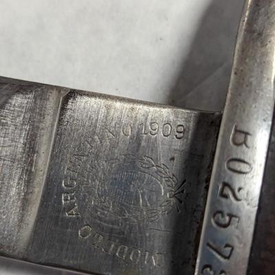 Bajonett Modelo Argentino 1909 Weyersberg Solingen Kirschbaum