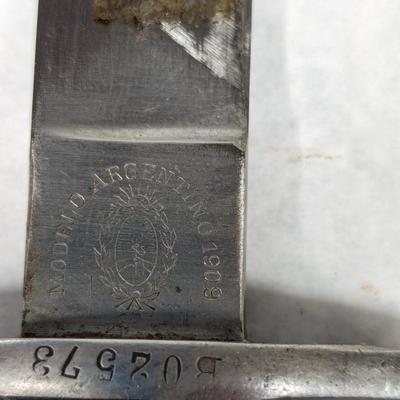 Bajonett Modelo Argentino 1909 Weyersberg Solingen Kirschbaum