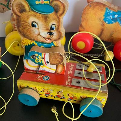 Vintage Fisher Price Pull Toys Lot