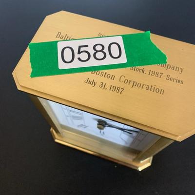 Tiffany Mantle Clock Tested Working