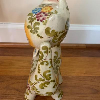 Large Made In Italy Ceramic Hand Painted Cat