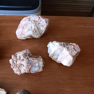 ROCKS, MINERALS AND A CRYSTAL