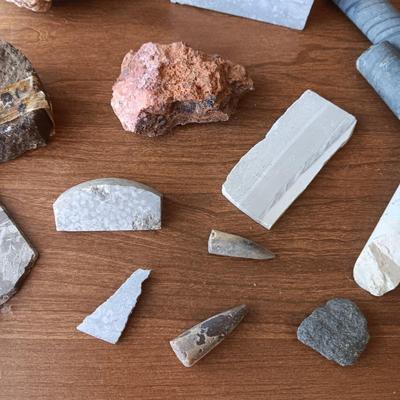 FOSSILS, MINERALS AND ROCKS
