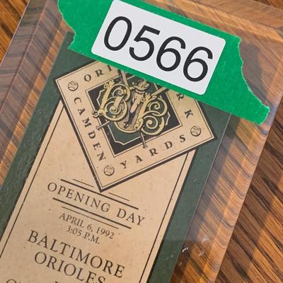 Baltimore Orioles Camden Yards Opening Day Ticket Encapsulated