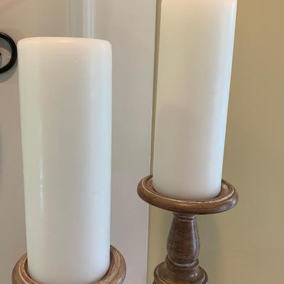 Tall Decorative Candles On Bases