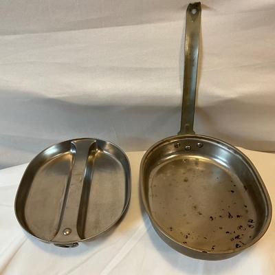 1944 US E.A.Co Military issued stainless steel mess kit