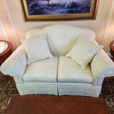 White Sofa by Lexington Furniture N.C. 64x33x37H Sofa 1 by Wall