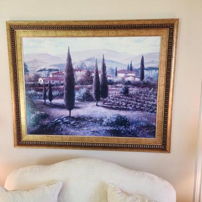 Large Framed Art Country side Mountains 57x47