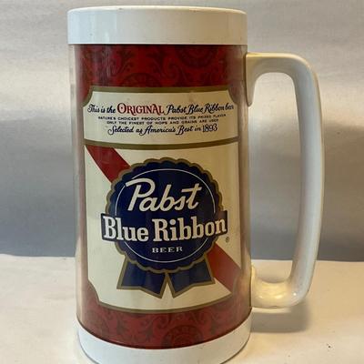 Vintage Pabst Blue Ribbon thermo mug