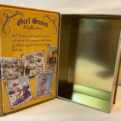 Girl Scout metal tin can