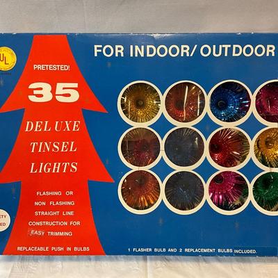 Vintage deluxe tinsel lights
