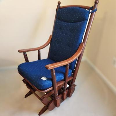 Solid Wood Glider Rocker Rocking Chair