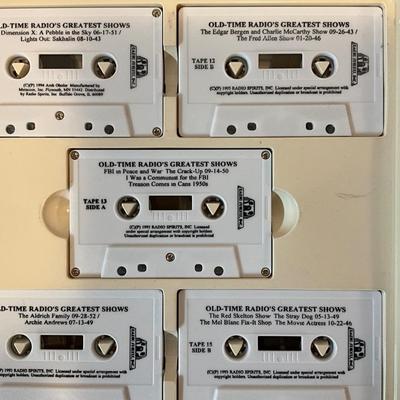 Old-time radios greatest hits, 20 audio cassettes