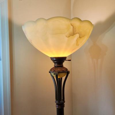 Large 2 lights Torchiere Lamp 74