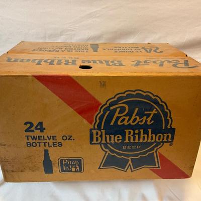 Vintage Pabst Blue Ribbon empty beer box