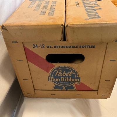 Vintage Pabst Blue Ribbon empty beer box