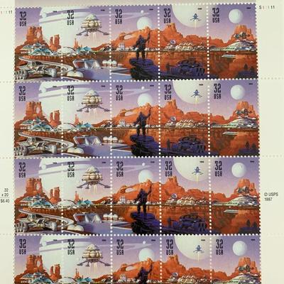 USPS Space Discovery - Sheet of Twenty 32 Cent Stamps Scott 3238