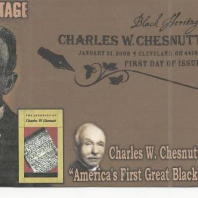 Charles W Chesnutt FDC