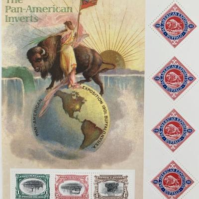Pan-American Inverts Stamp Sheet